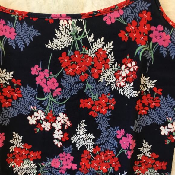 LOFT Blue & Red Floral Scoop Neck Cami - Picture 6 of 12